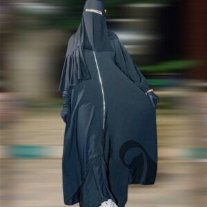 عباية سحاب 5 قطع بأكمام معصم